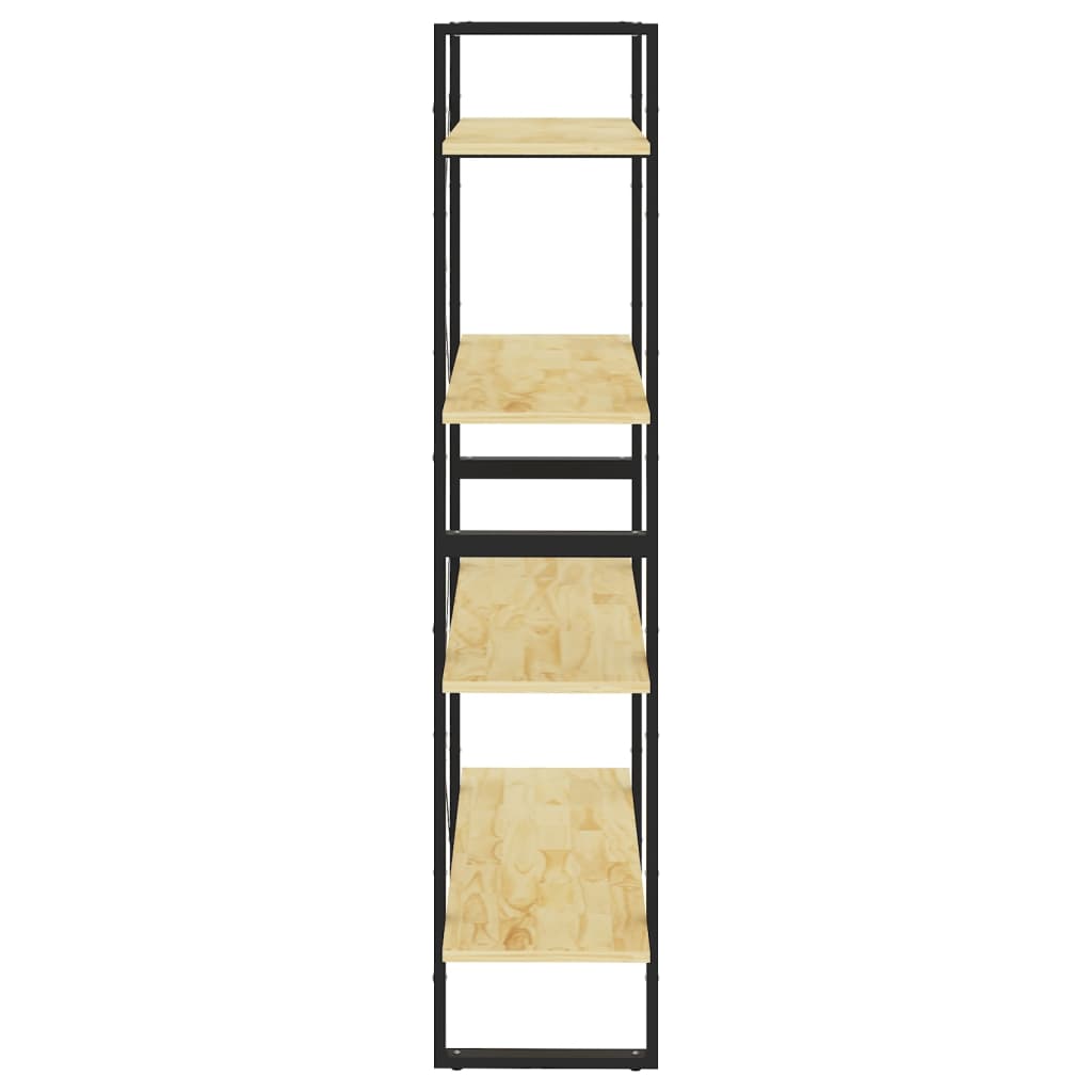 Bokhylle Tre 4 nivåer 80x30x140 cm heltre furu