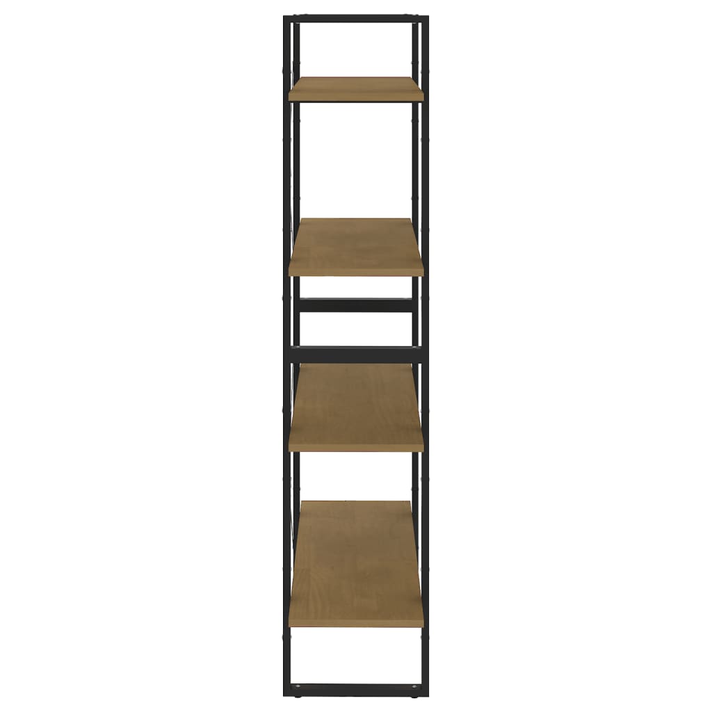 Bokhylle Tre 4 nivåer 80x30x140 cm heltre furu