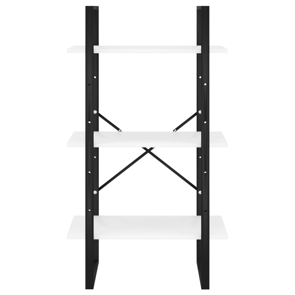 Oppbevaringshylle hvit 60x30x105 cm konstruert tre