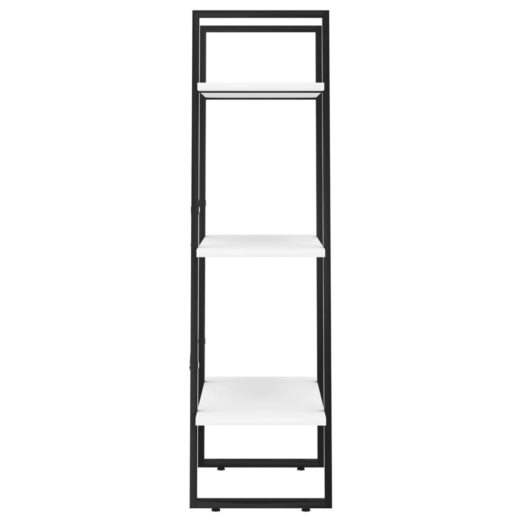 Oppbevaringshylle hvit 60x30x105 cm konstruert tre