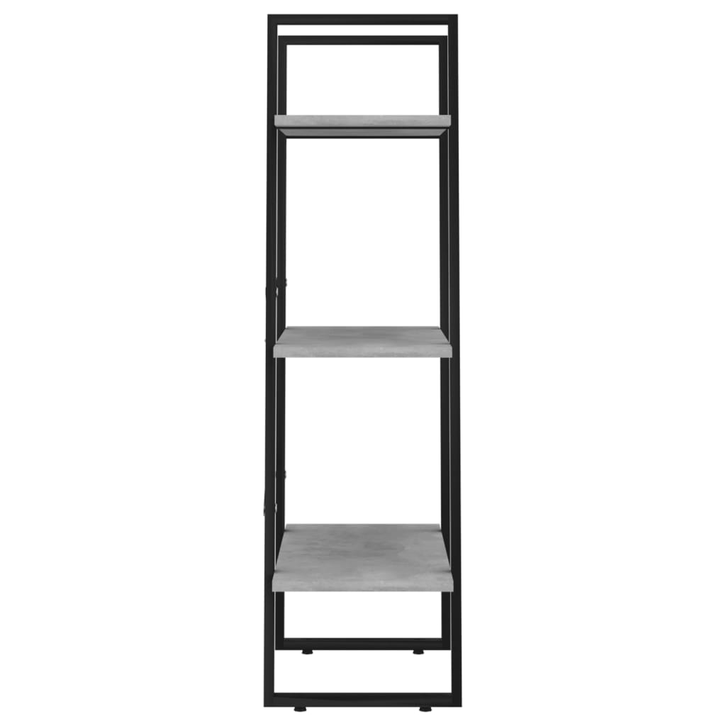 Oppbevaringshylle betonggrå 60x30x105 cm konstruert tre