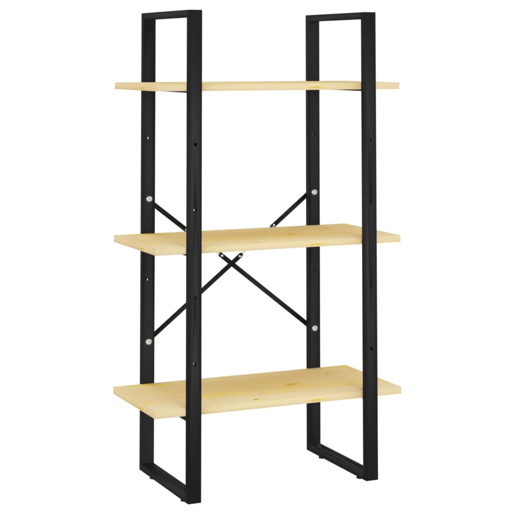 Oppbevaringshylle 60x30x105 cm heltre furu