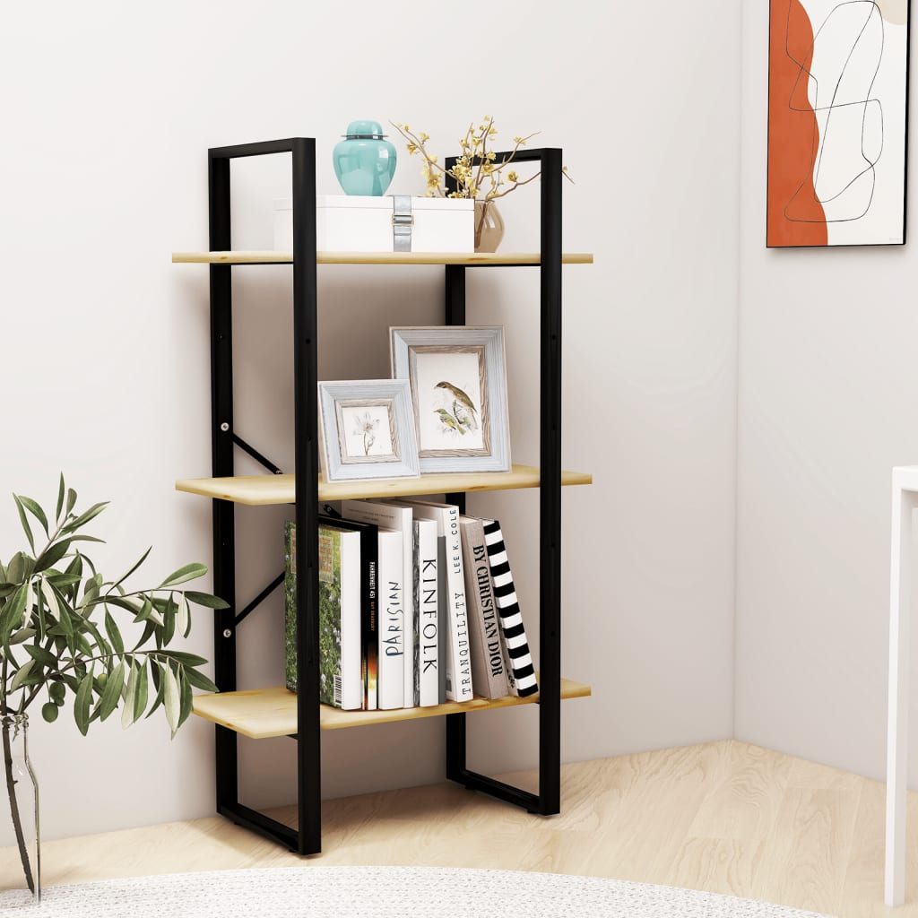 Oppbevaringshylle 60x30x105 cm heltre furu