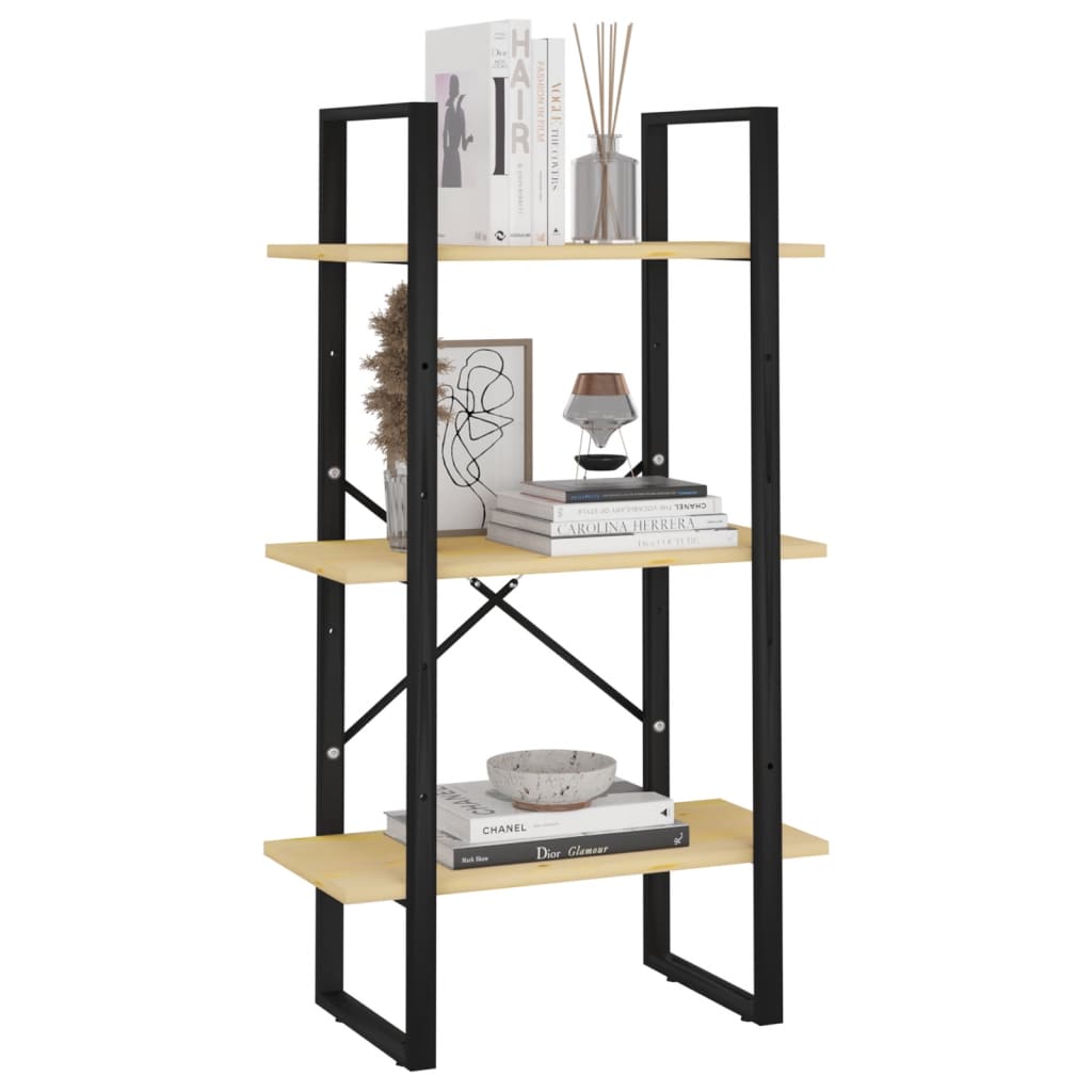 Oppbevaringshylle 60x30x105 cm heltre furu