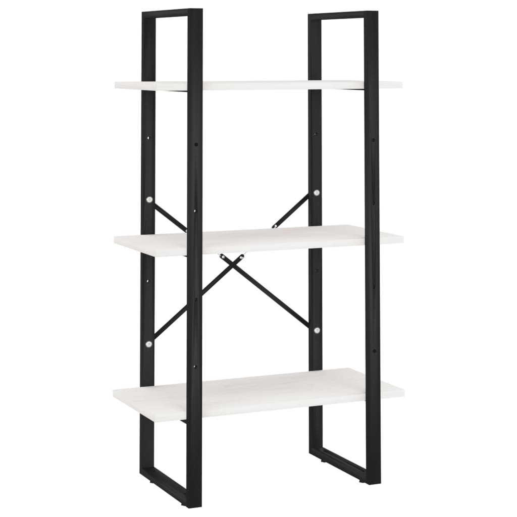 Oppbevaringshylle 60x30x105 cm heltre furu hvit