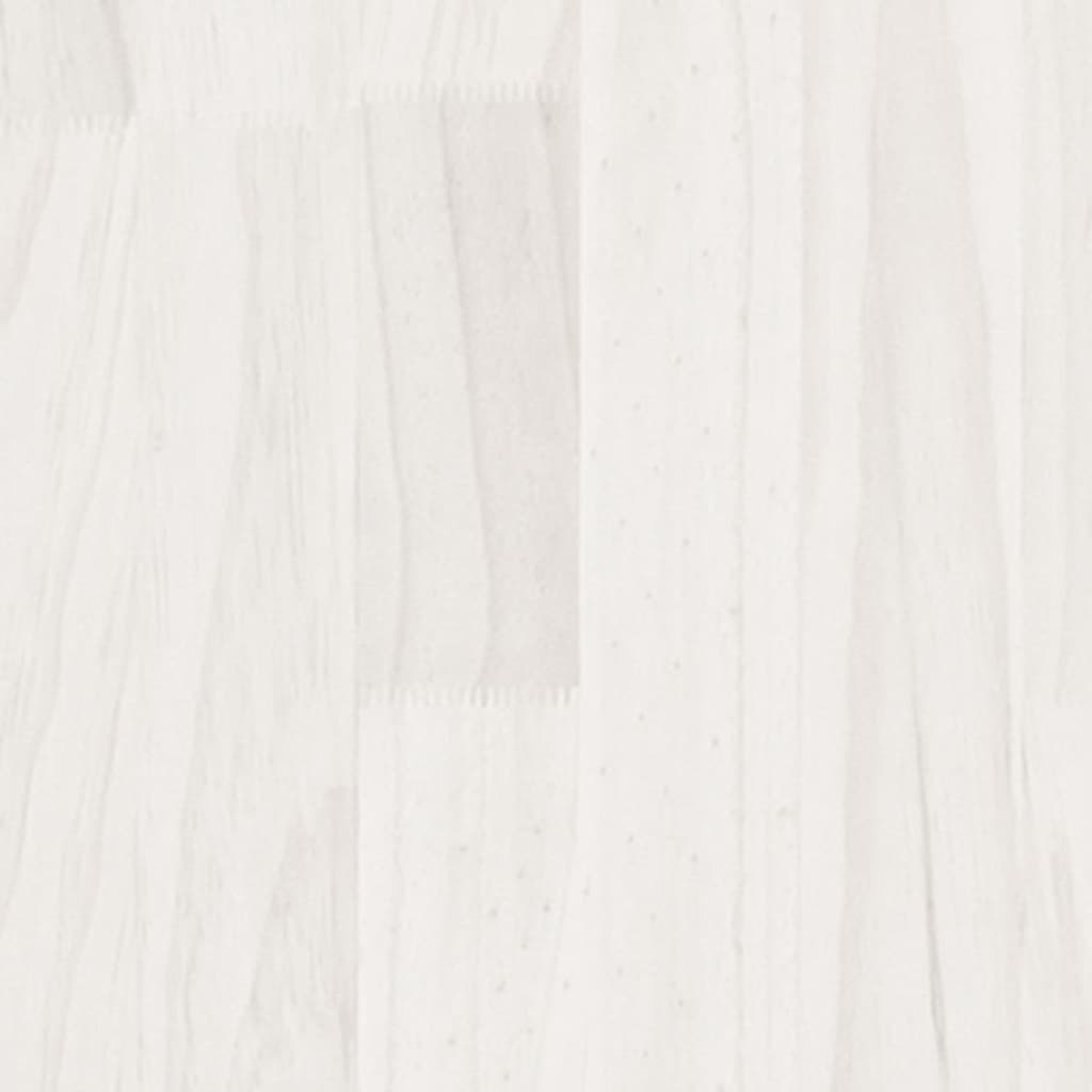 Oppbevaringshylle 60x30x105 cm heltre furu hvit