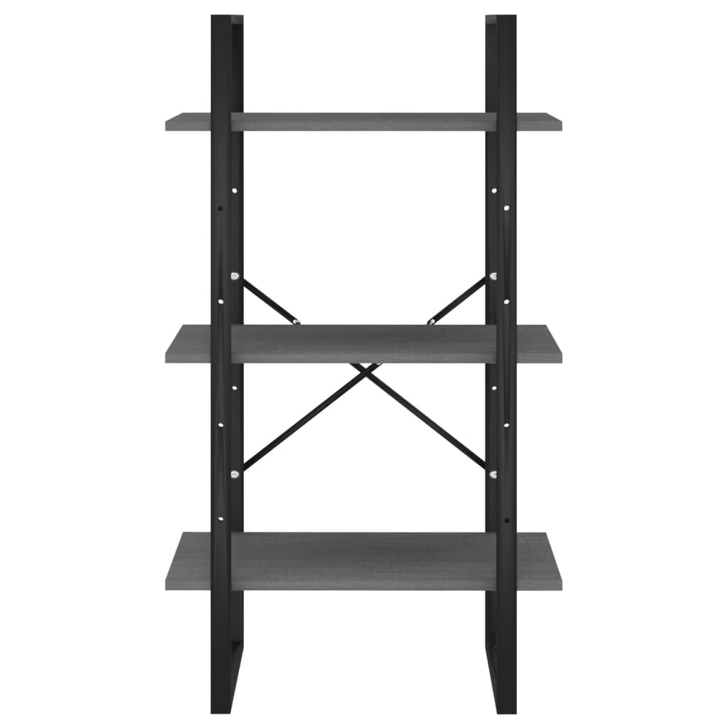 Oppbevaringshylle 60x30x105 cm heltre furu grå