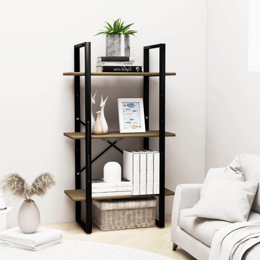 Oppbevaringshylle 60x30x105 cm heltre furu