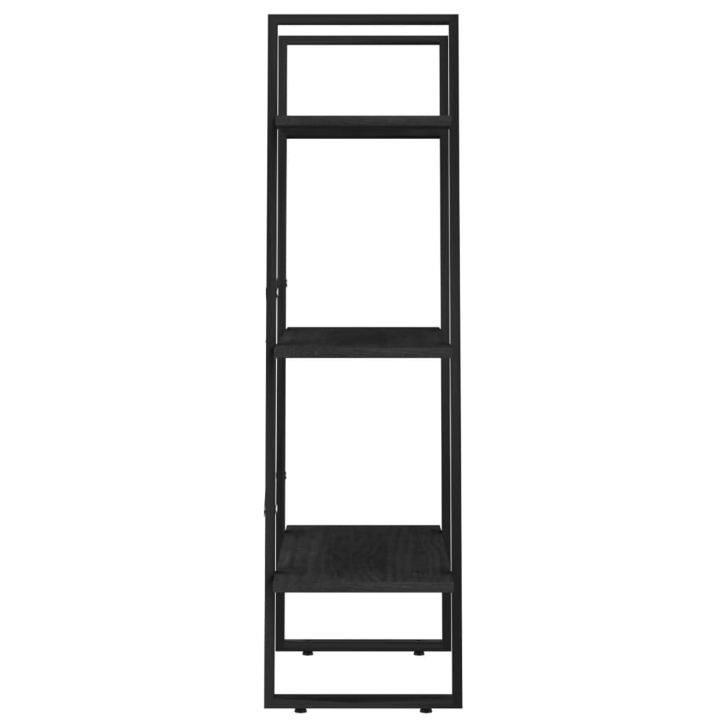 Oppbevaringshylle 60x30x105 cm heltre furu svart