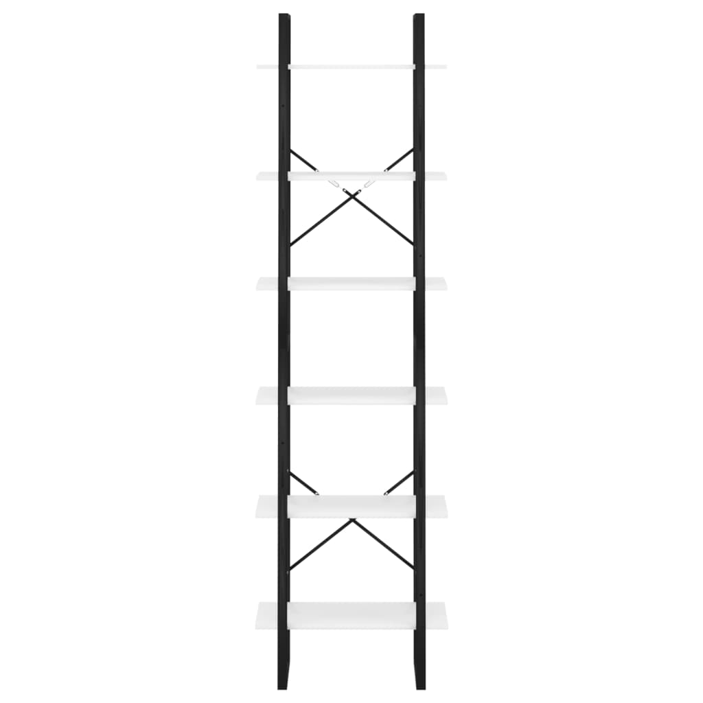 Oppbevaringshylle hvit 60x30x210 cm konstruert tre
