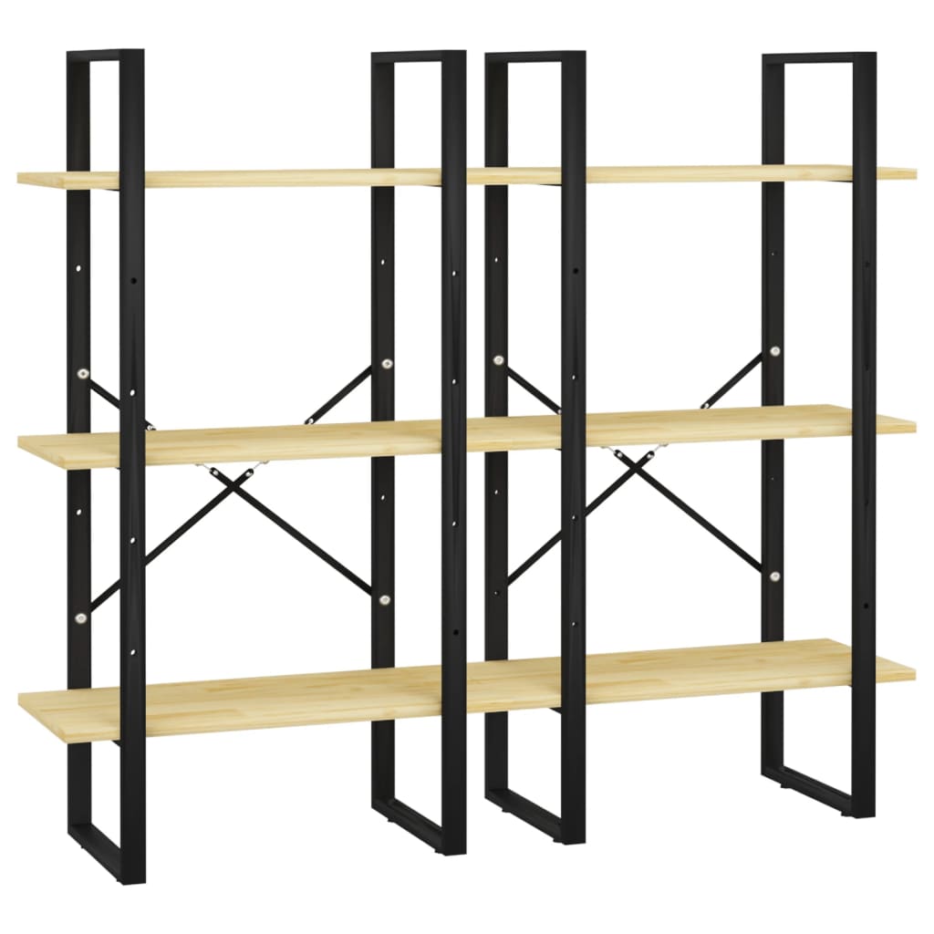 Oppbevaringshylle 60x30x210 cm heltre furu
