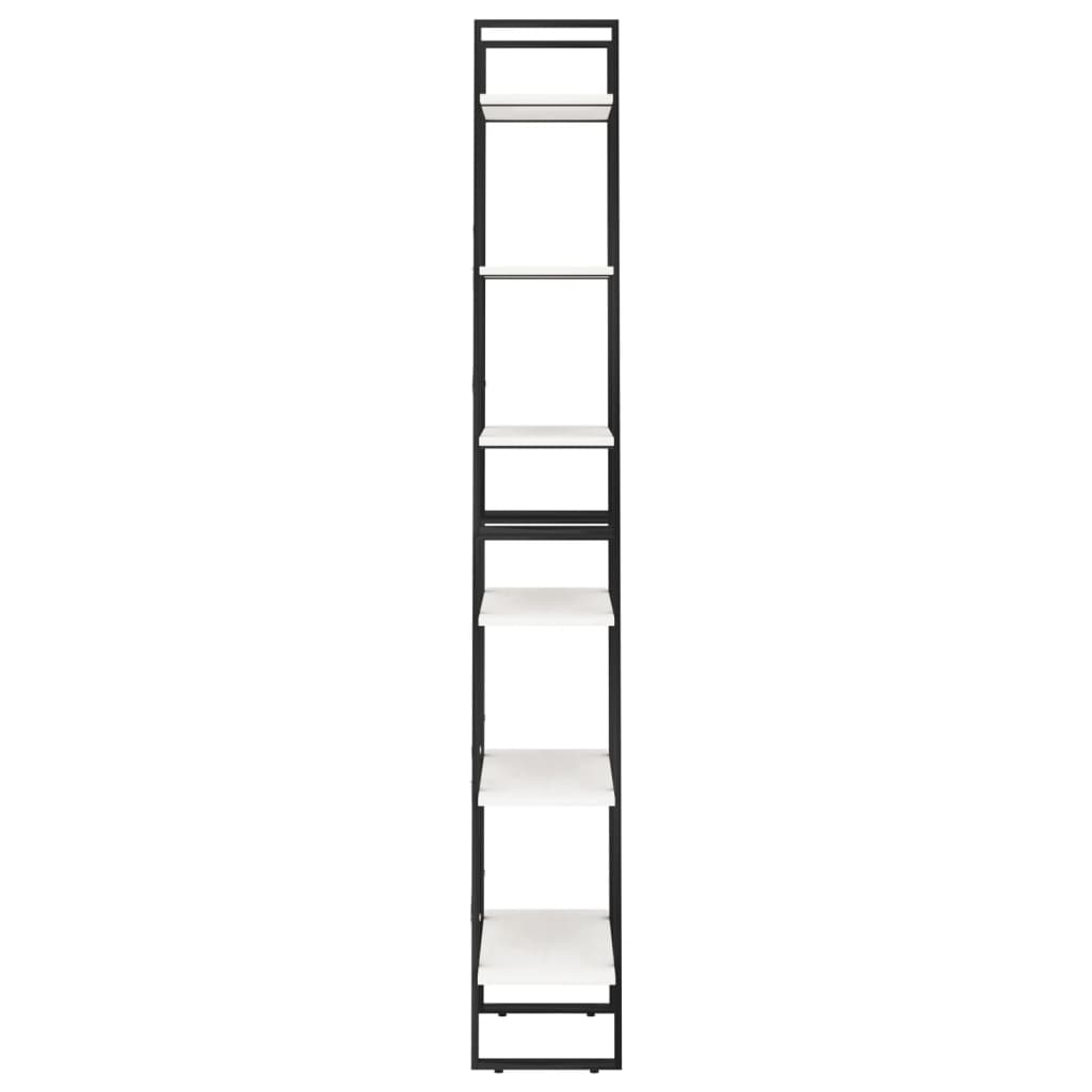 Oppbevaringshylle hvit 60x30x210 cm heltre furu