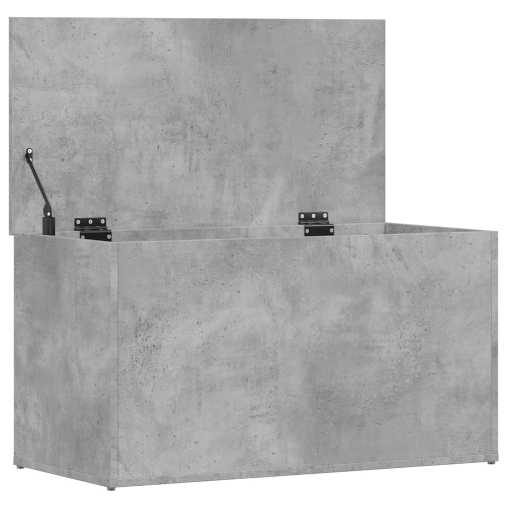 Oppbevaringskiste Betonggrå 84x42x46 cm
