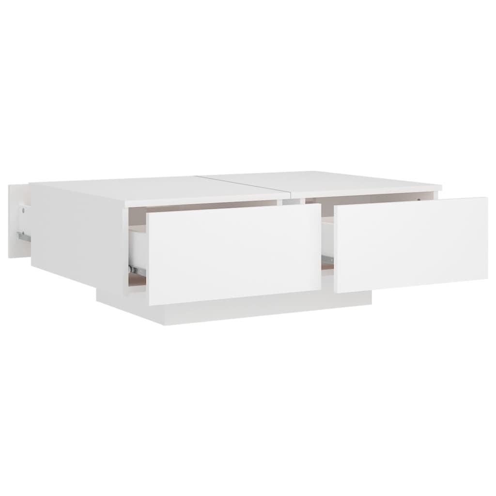 Salongbord Sofabord Hvit 90x60x31 cm