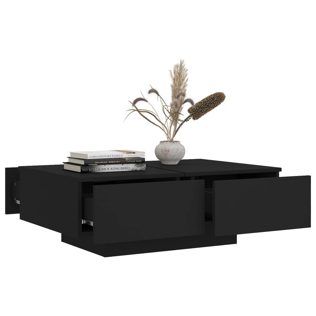 Salongbord Sofabord Svart 90x60x31 cm