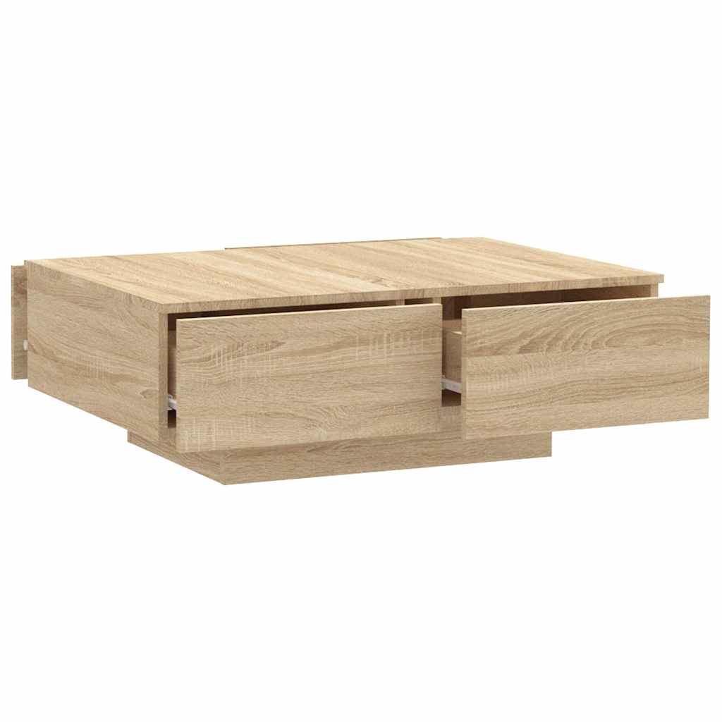 Salongbord Sofabord Sonoma Eik 90x60x31 cm
