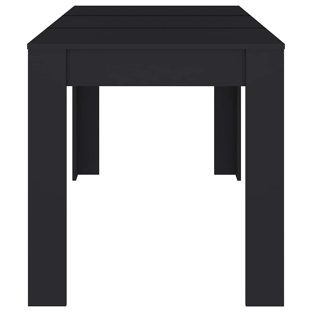 Spisebord svart 140x74,5x76 cm sponplate