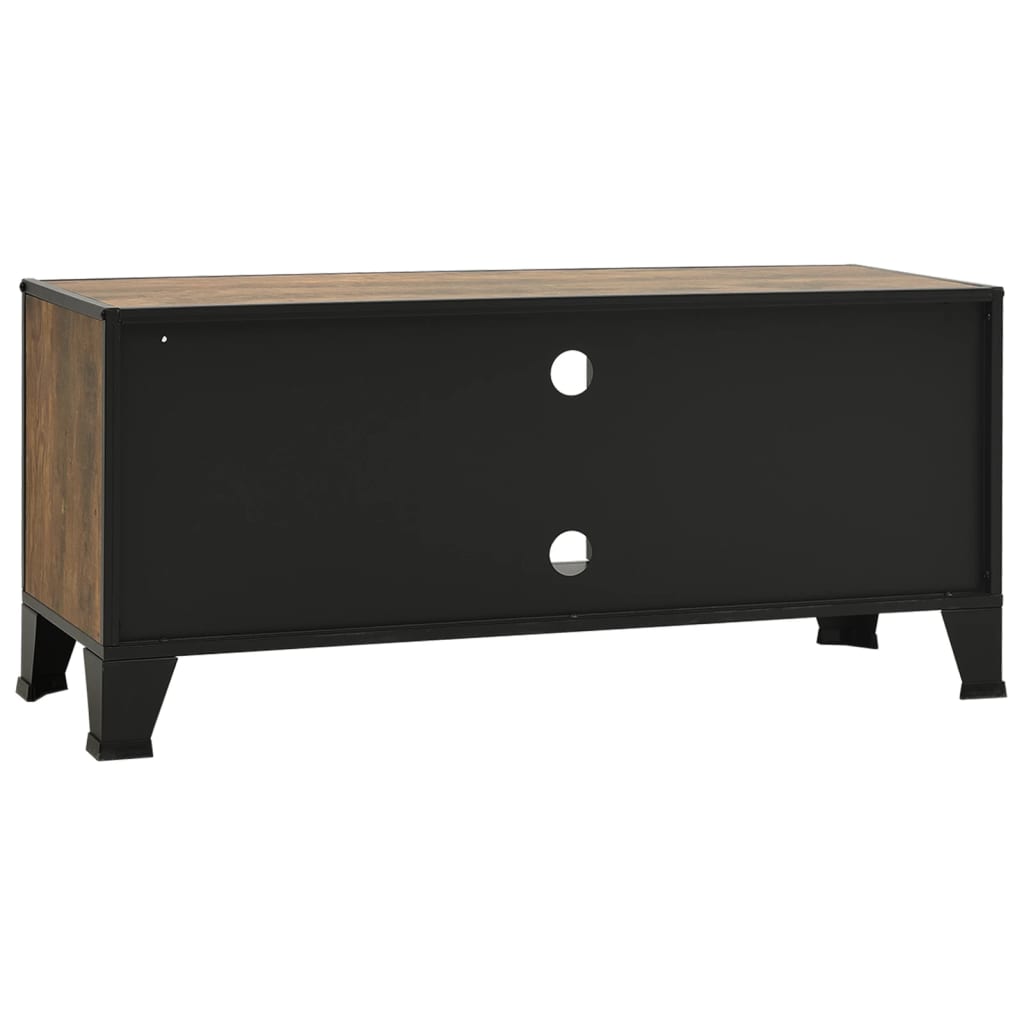 TV-Møbel Brun TV-benk rustikk 105x36x47cm metall og
