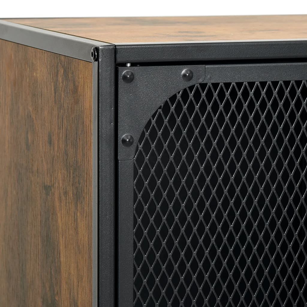 TV-Møbel Brun TV-benk rustikk 105x36x47cm metall og