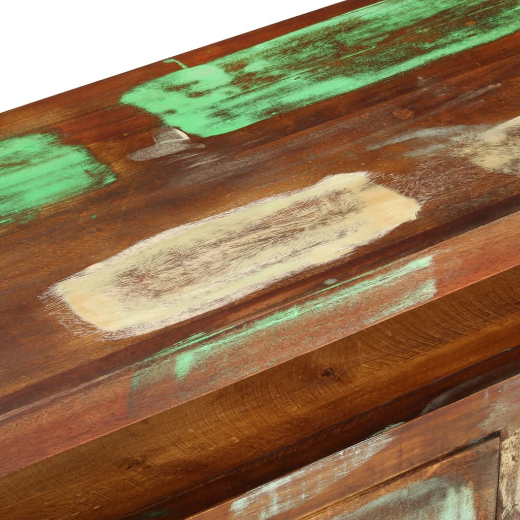 TV-Møbel Tre TV-benk gjenvunnet heltre 110x30x40 cm flerfarget