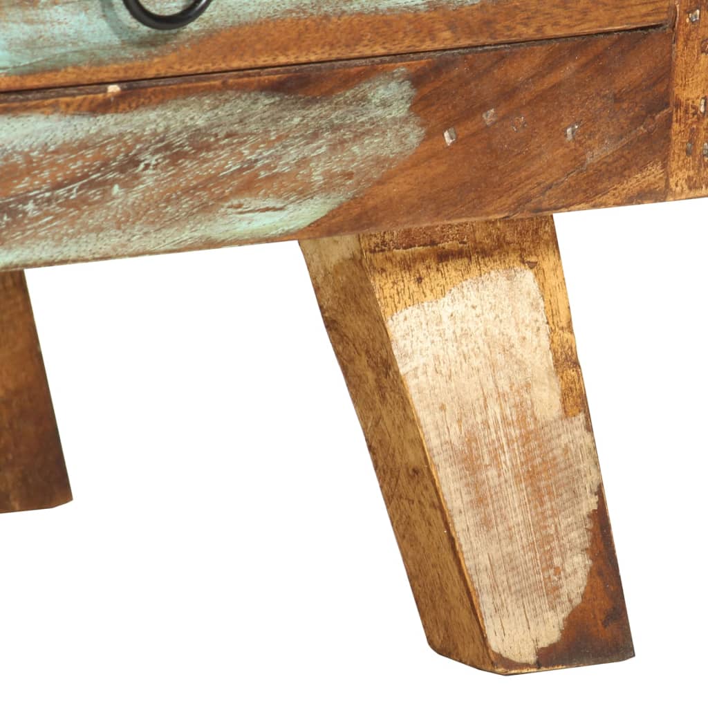 TV-Møbel Tre TV-benk gjenvunnet heltre 110x30x40 cm flerfarget