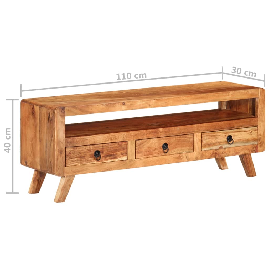 TV-Møbel Tre TV-benk 110x30x40 cm heltre akasie