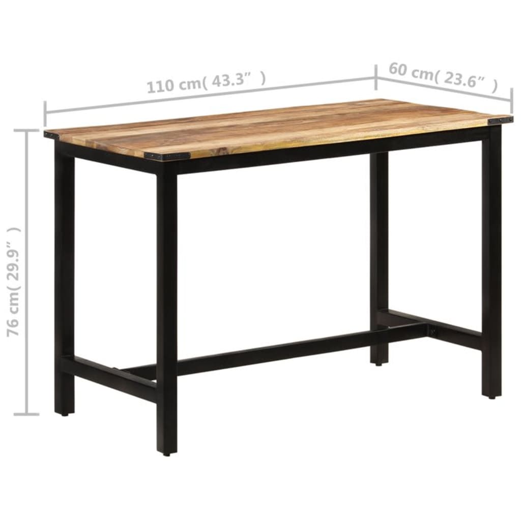 Spisebord Kjøkkenbord Tre 110x60x76 cm heltre mango