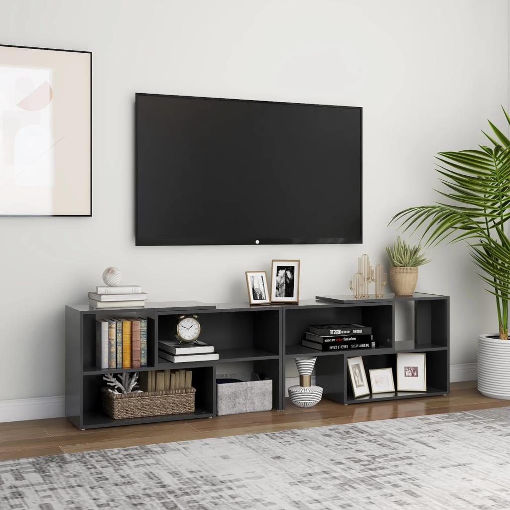 TV-Møbel Grå TV-benk 149x30x52 cm