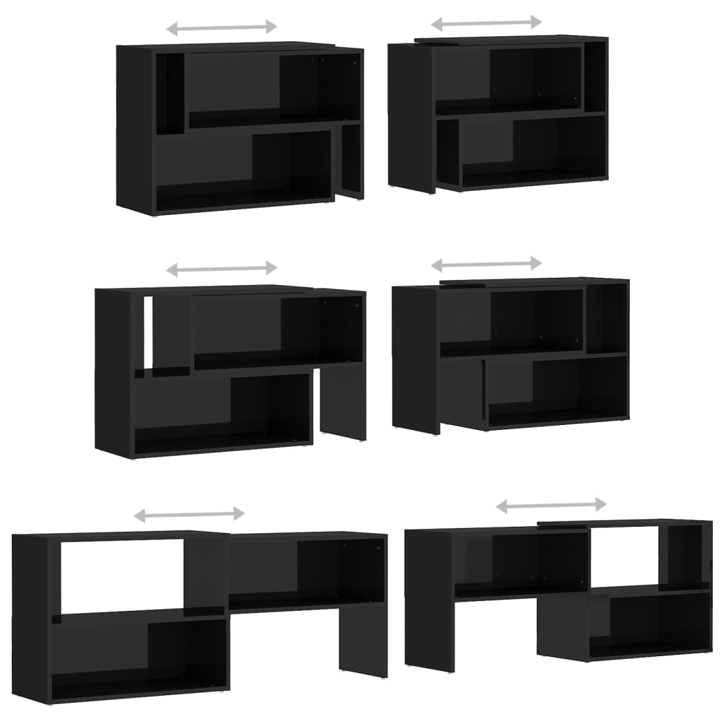 TV-Møbel Høyglans Svart Tv-benk 149x30x52 cm