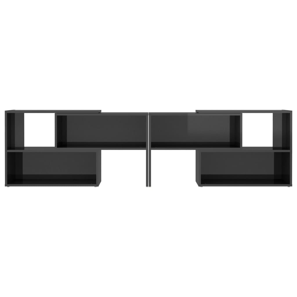 TV-Møbel Høyglans Grå Tv-benk 149x30x52 cm