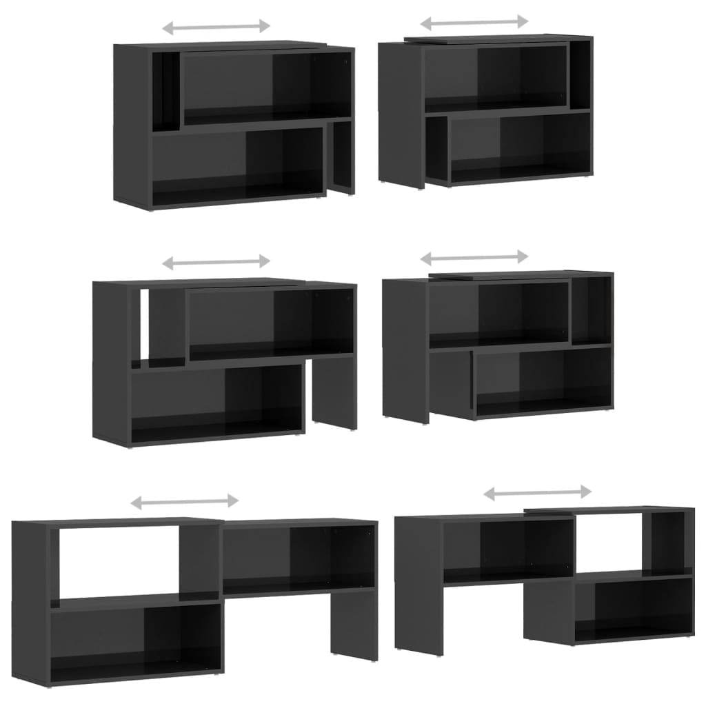 TV-Møbel Høyglans Grå Tv-benk 149x30x52 cm