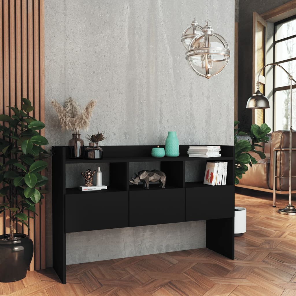 Skjenk Svart 105x30x70 cm
