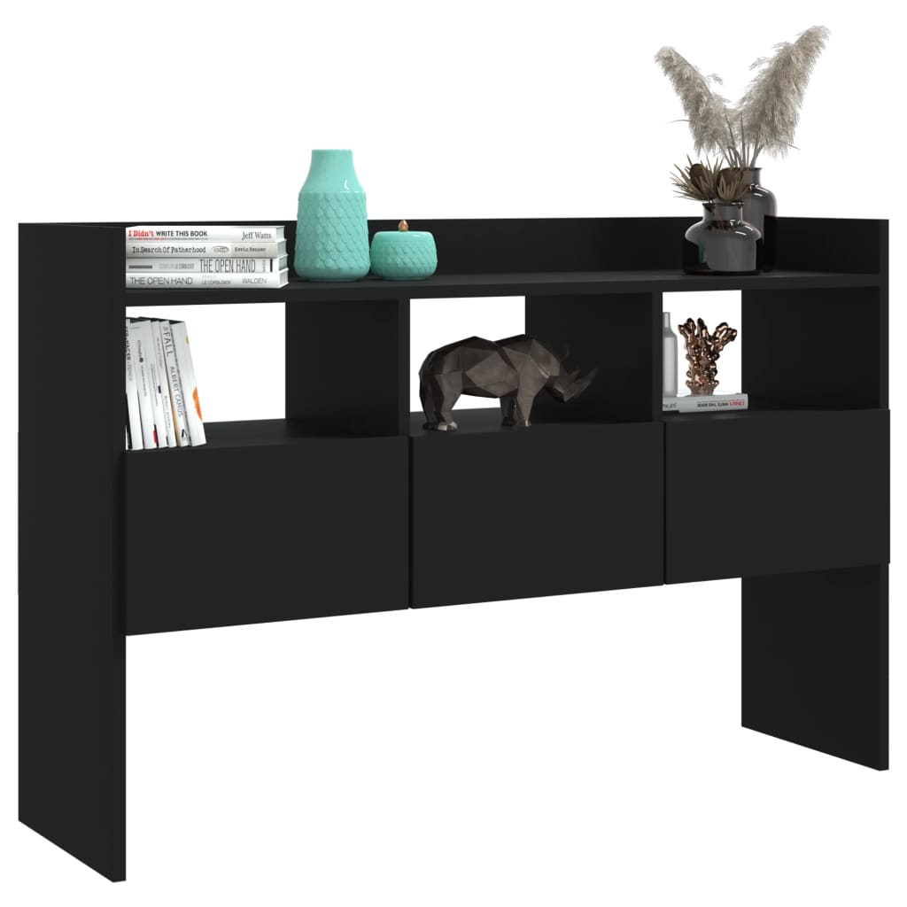Skjenk Svart 105x30x70 cm