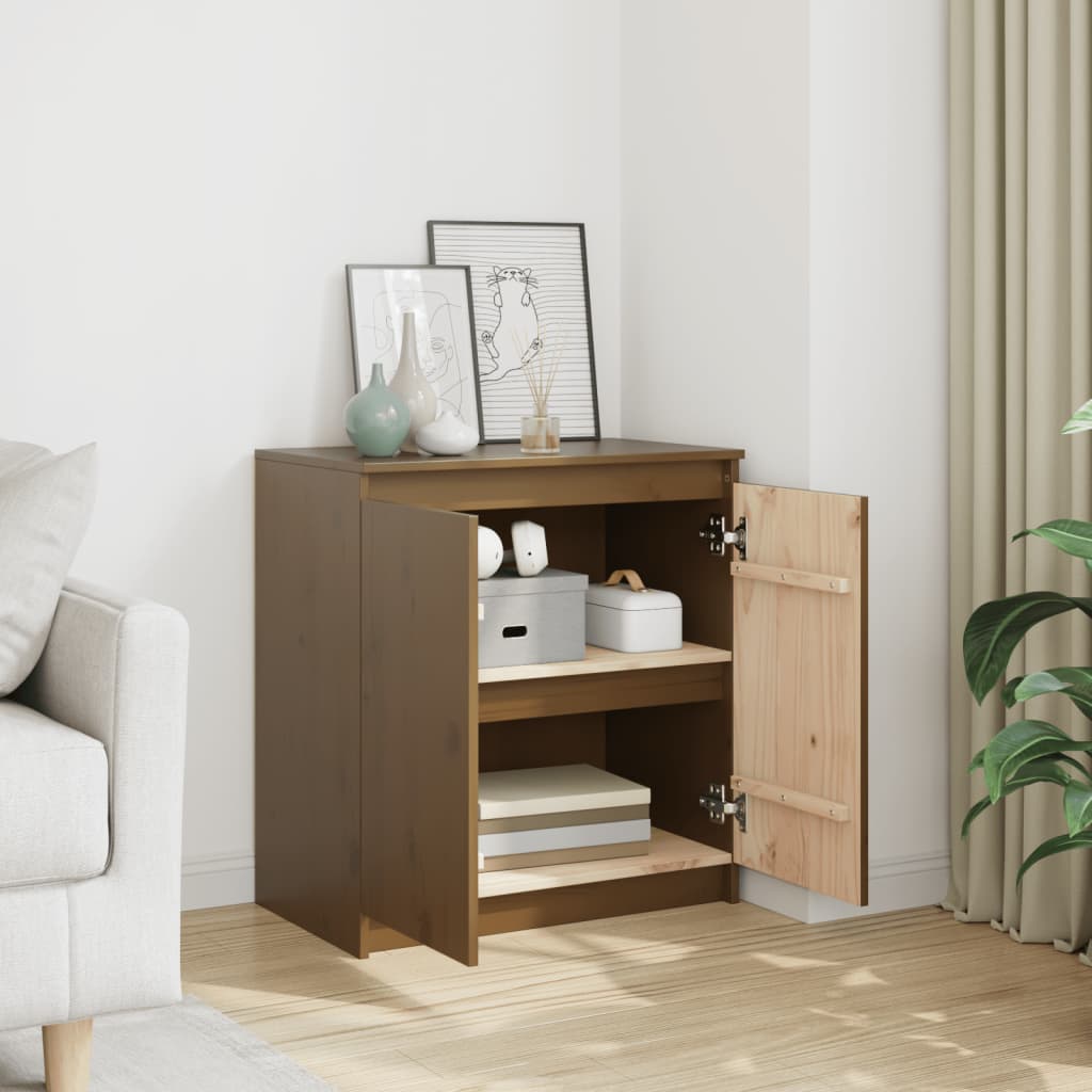 Skap Tre Honningbrun 60x36x65 cm heltre furu