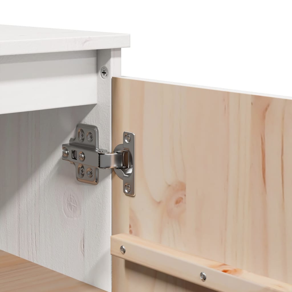 Skjenk Hvit 60x36x84 cm heltre furu