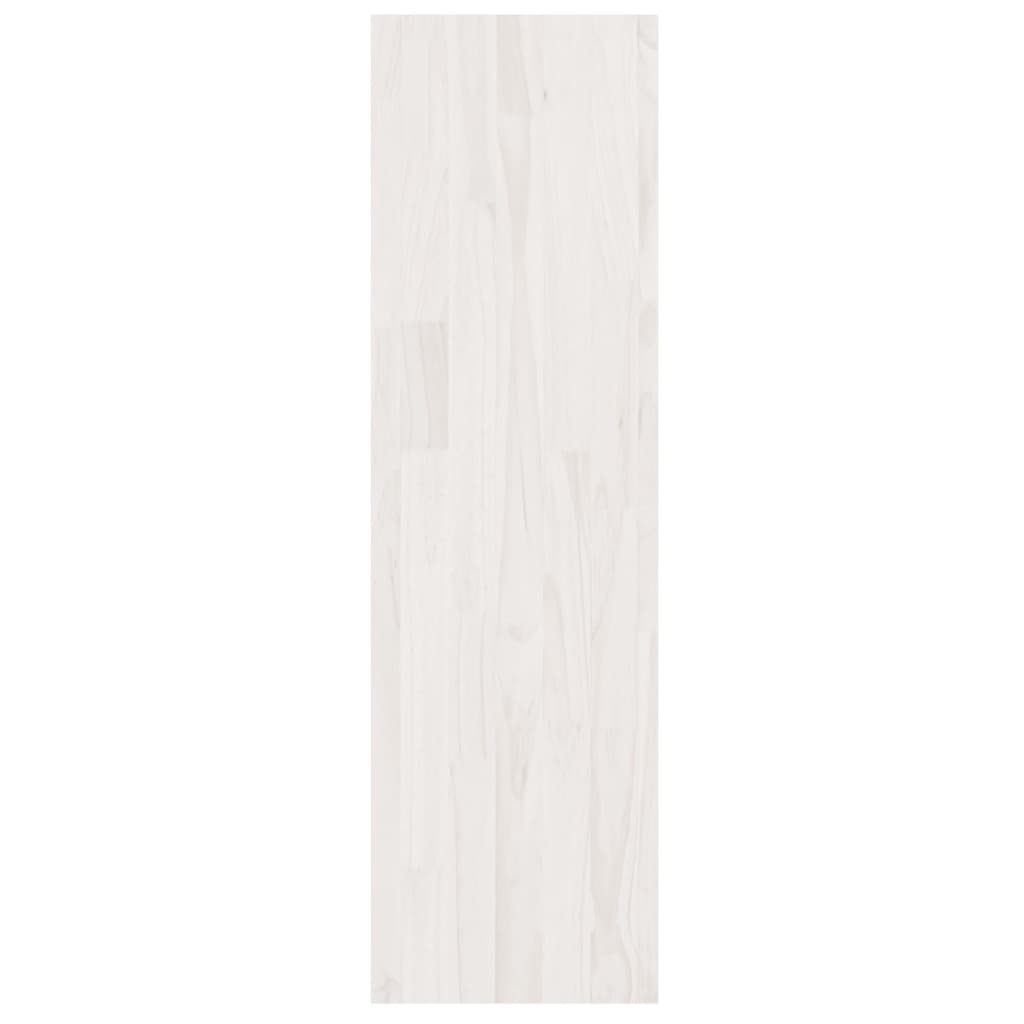 Bokhylle Hvit Romdeler 40x30x103,5 cm heltre furu
