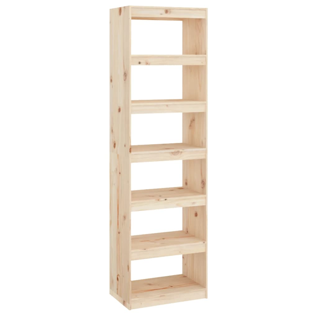 Bokhylle Tre Romdeler 60x30x199,5 cm heltre furu
