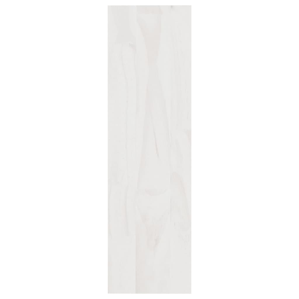 Bokhylle Hvit Romdeler 100x30x103 cm heltre furu