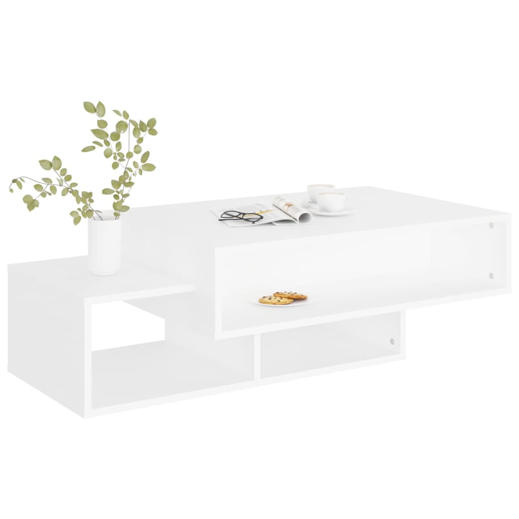 Salongbord Sofabord Hvit 105x55x32 cm