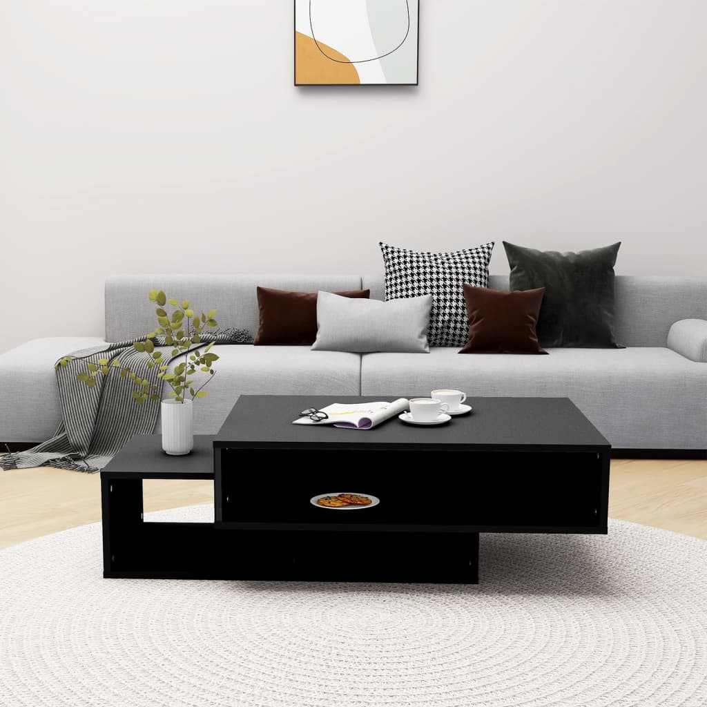 Salongbord Sofabord Svart 105x55x32 cm