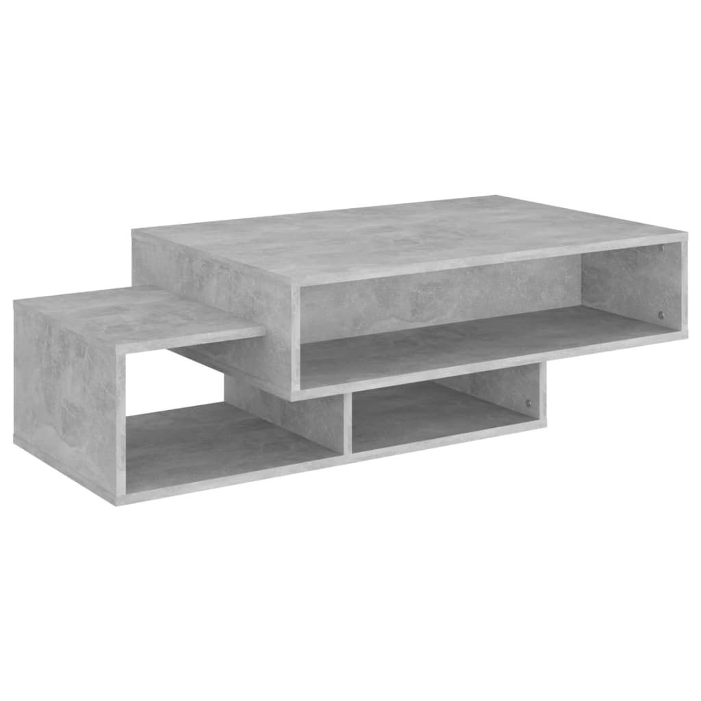 Salongbord Sofabord Betonggrå 105x55x32 cm