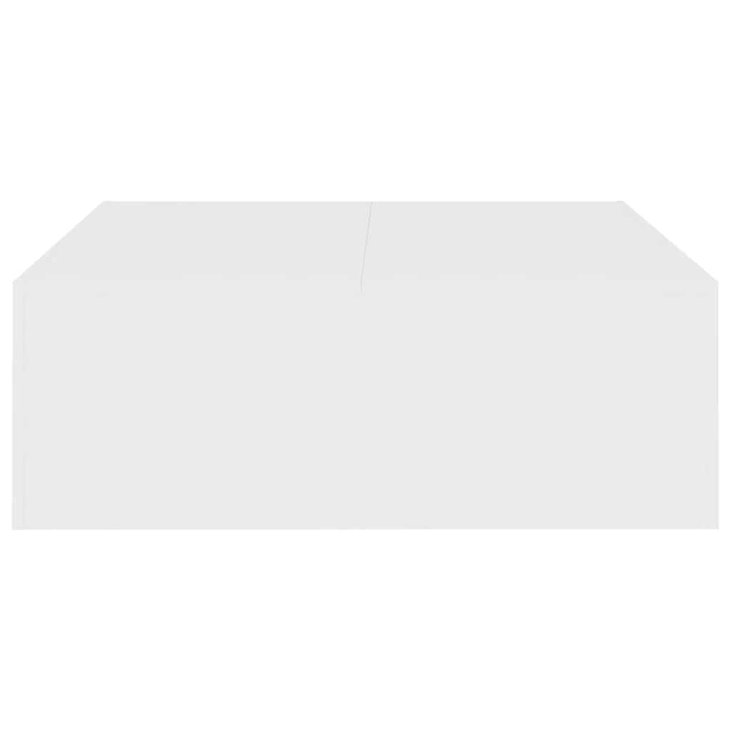 Salongbord hvit 100x100x35 cm konstruert tre