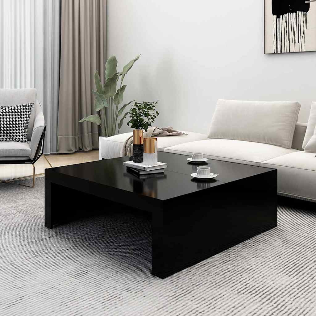 Salongbord Sofabord Svart 100x100x35 cm