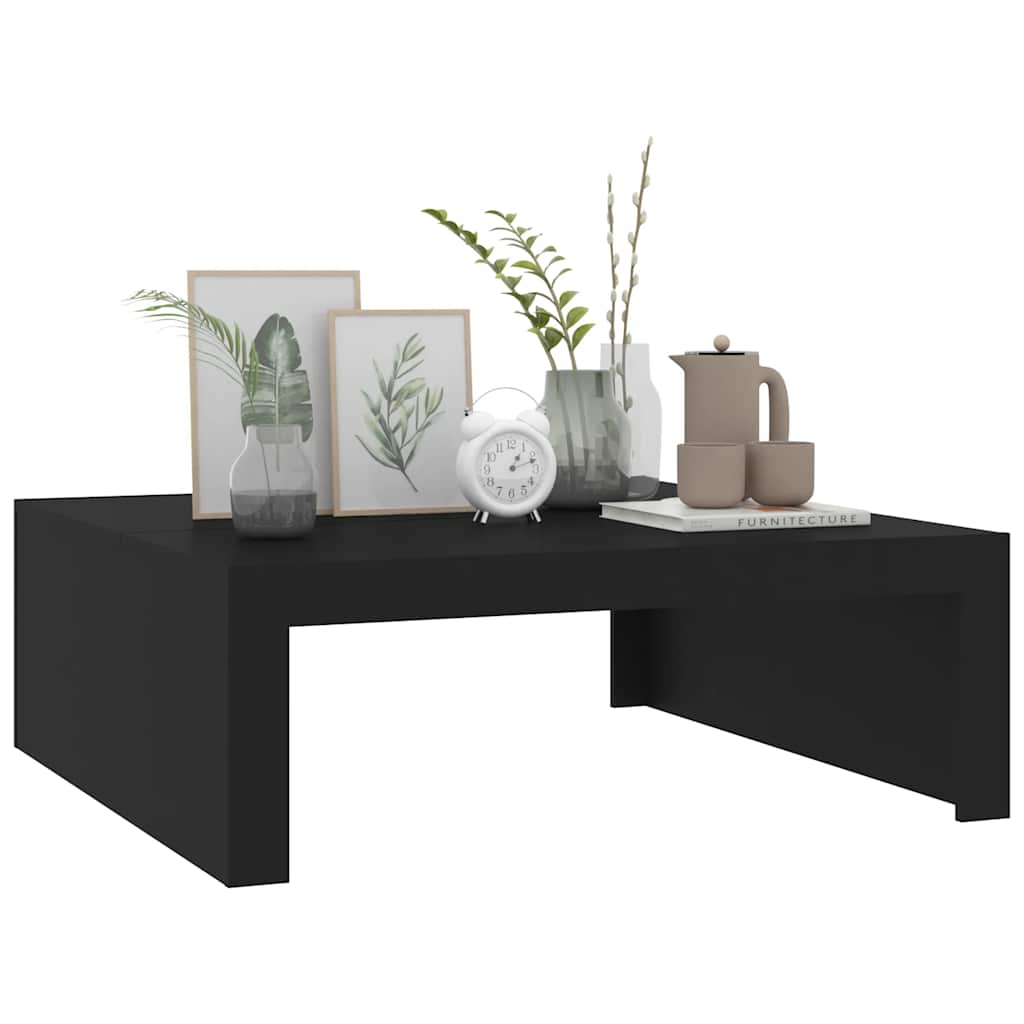 Salongbord Sofabord Svart 100x100x35 cm