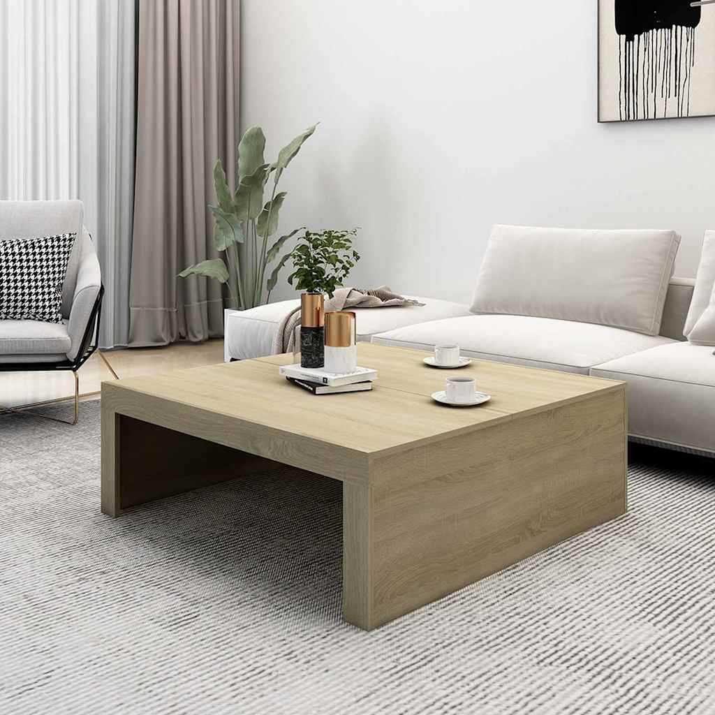 Salongbord Sofabord Sonoma Eik 100x100x35 cm