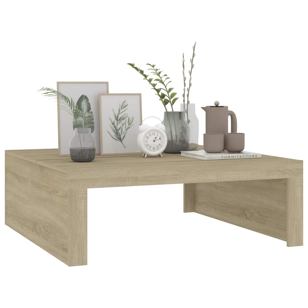 Salongbord Sofabord Sonoma Eik 100x100x35 cm