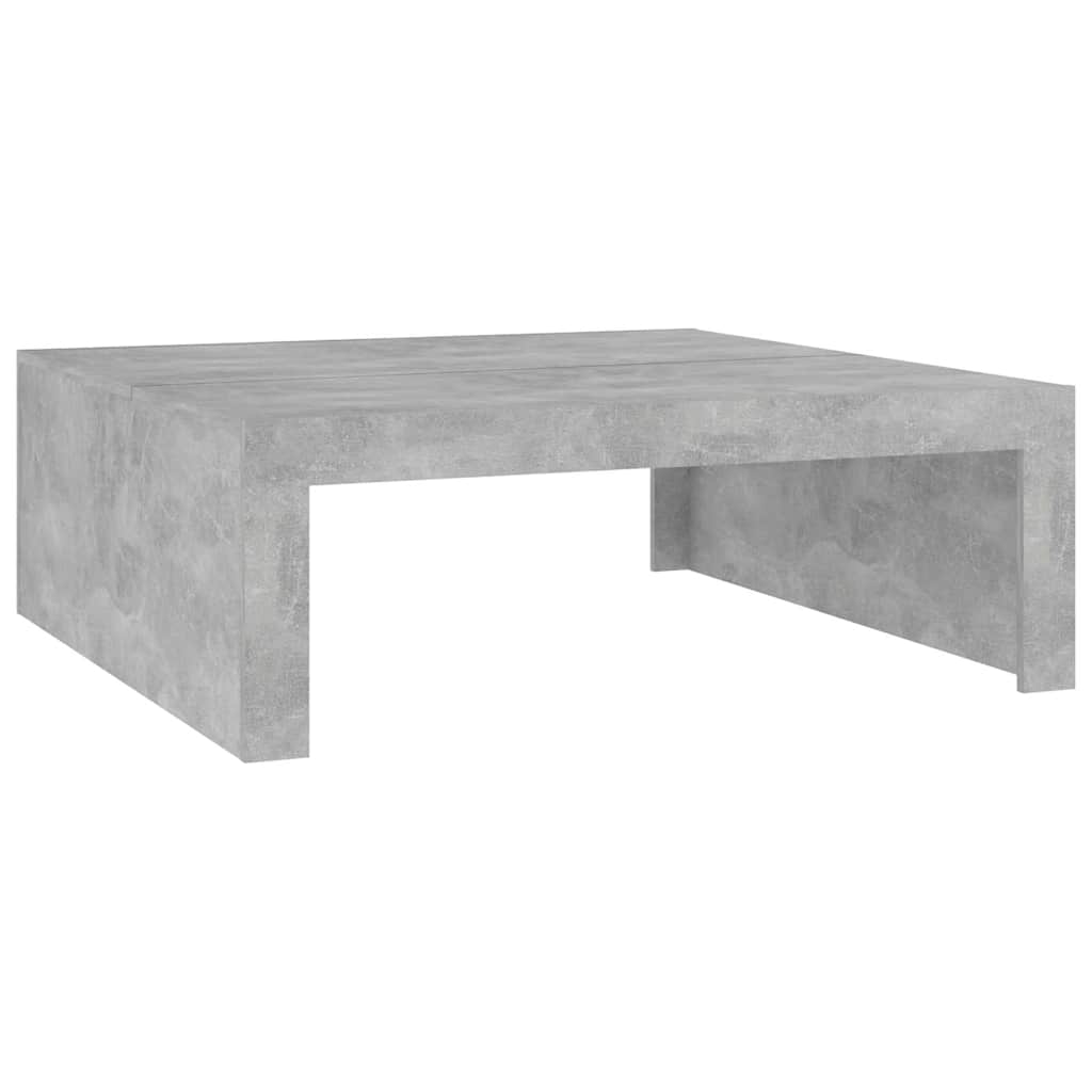 Salongbord Sofabord Betonggrå 100x100x35 cm