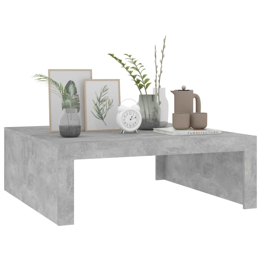 Salongbord Sofabord Betonggrå 100x100x35 cm