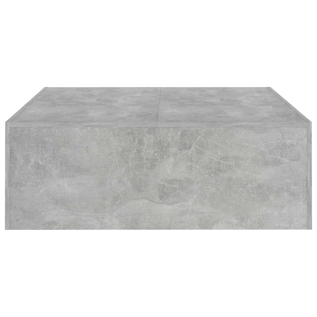 Salongbord Sofabord Betonggrå 100x100x35 cm