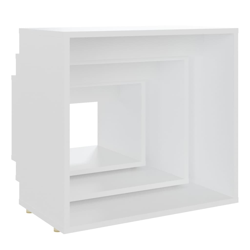 Stablebord 3 stk hvit sponplate